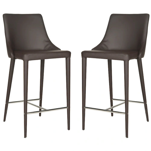 Tabouret de comptoir blanc de 26 po (ensemble de 2) - 22,9 x 18,9 x 37,4 - 23 La x 19 P x 37 H