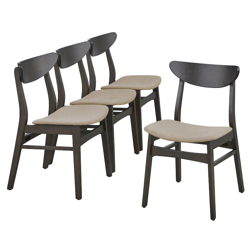 Chaise de salle à manger en bois massif (Lot de 4)