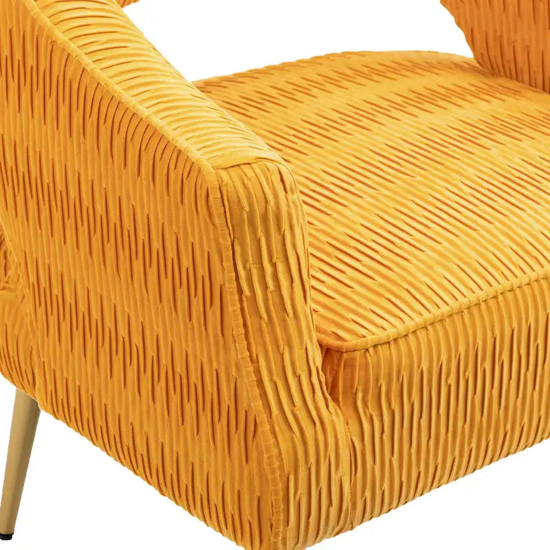 Chaise d'appoint contemporaine rembourrée à volants