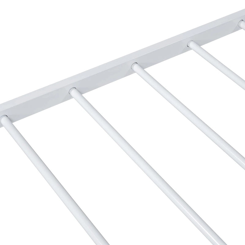 Lit plate-forme en métal double avec lit gigogne simple