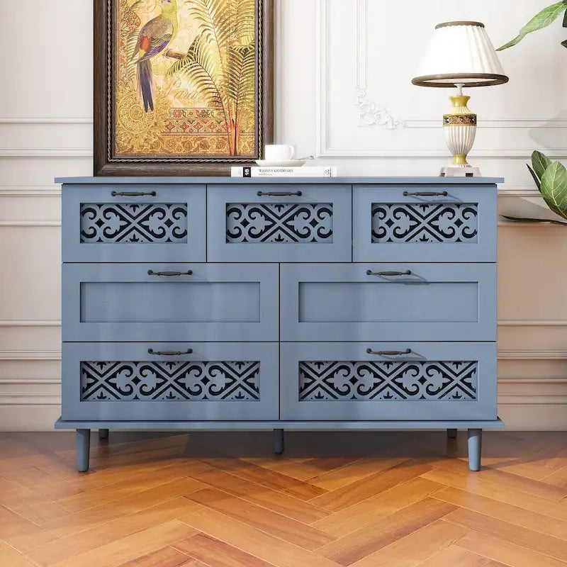 Commode 7 tiroirs Meuble américain Convient pour la chambre à coucher - S/O
