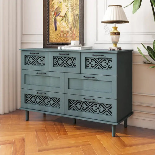 Commode 7 tiroirs Meuble américain Convient pour la chambre à coucher - S/O