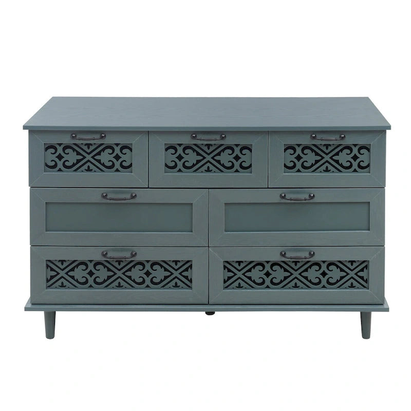 Commode 7 tiroirs Meuble américain Convient pour la chambre à coucher - S/O