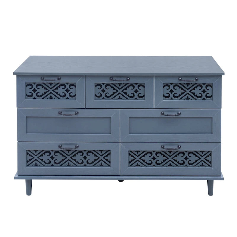 Commode 7 tiroirs Meuble américain Convient pour la chambre à coucher - S/O