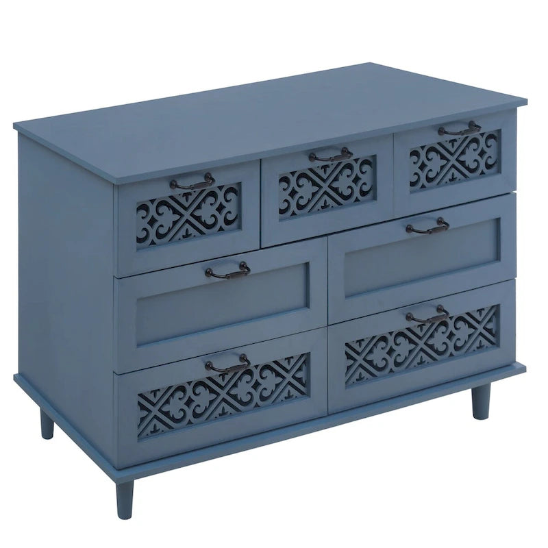 Commode 7 tiroirs Meuble américain Convient pour la chambre à coucher - S/O