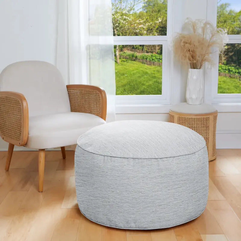 Pouf/Ottoman texturé d'intérieur