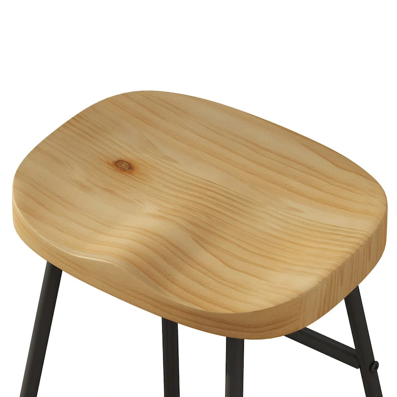 29.52 Tabourets de bar élégants et minimalistes (lot de 2), tabourets de bar hauteur comptoir, pour îlot de cuisine, café, bar, balcon