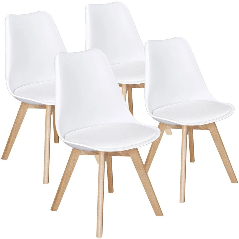 Lot de 4 chaises de salle à manger modernes rembourrées