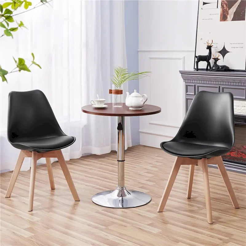 Lot de 4 chaises de salle à manger modernes rembourrées