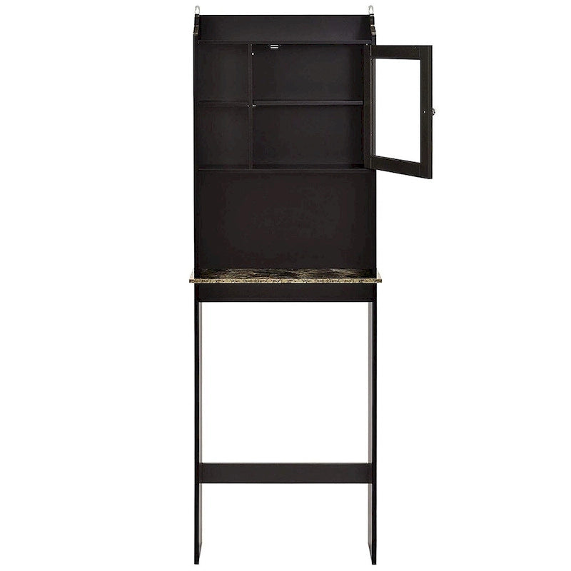 Meuble de rangement en bois gain de place pour toilettes à usage domestique