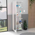 Armoire de toilette avec miroir, quatre étagères intérieures, finition wengé noir