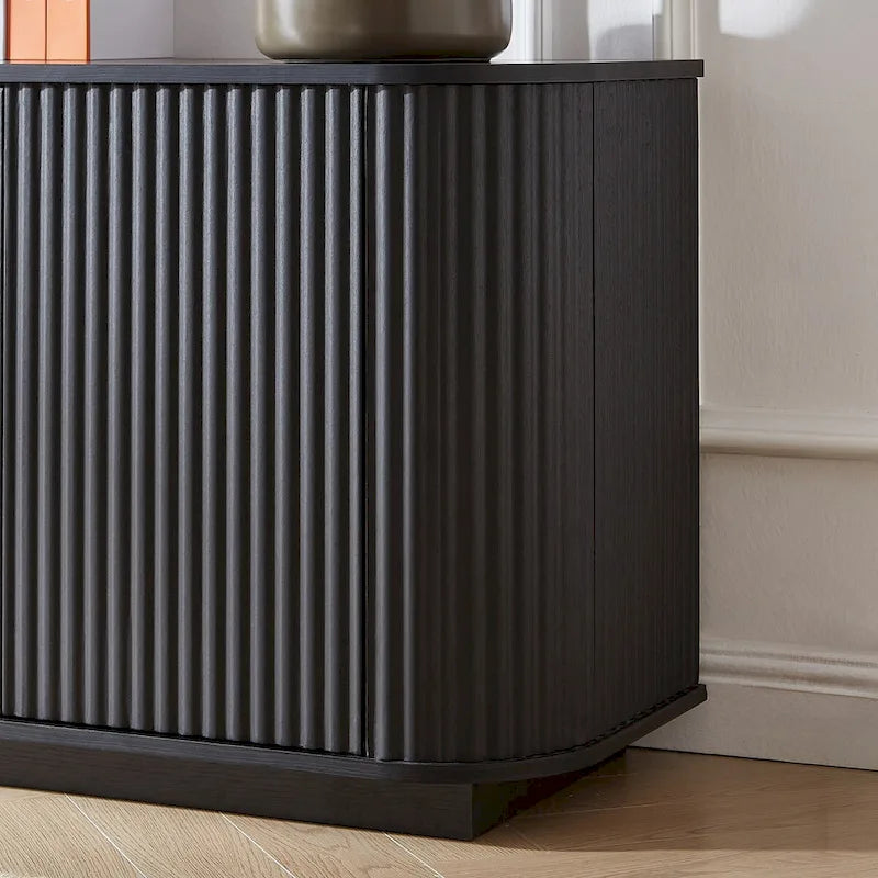 Meuble de rangement, buffet, meuble TV avec motif ondulé